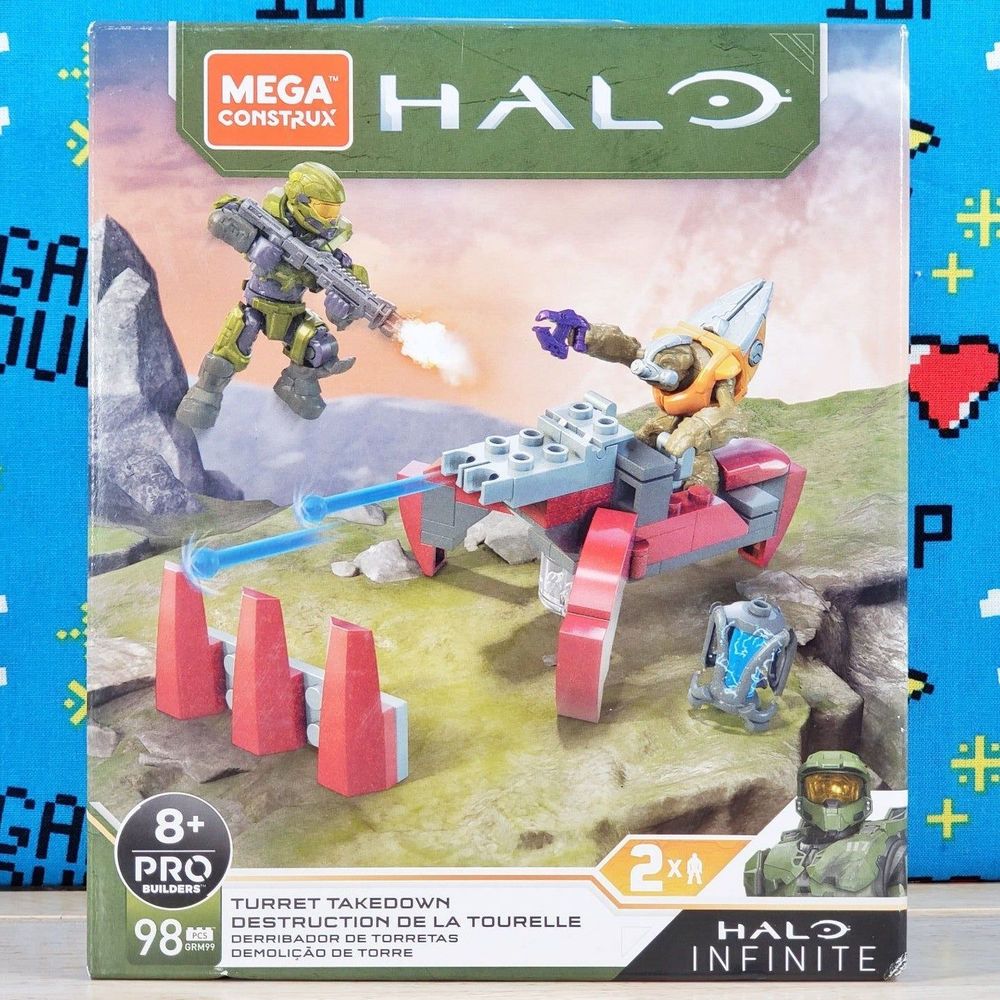Mattel Mega Construx Halo Infinite Turret Takedown Mega Set Pro Builders GMR99